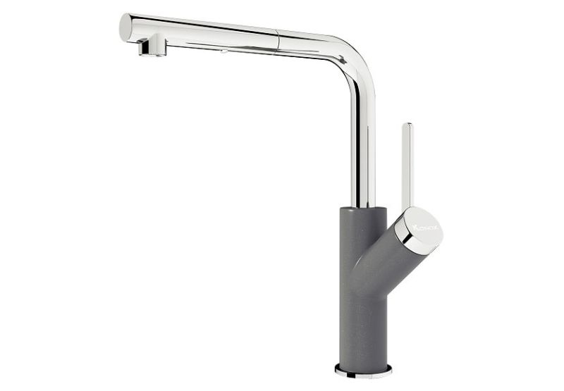 Vòi rửa bát Konox rút dây Artan Grey 3 Vòi rửa bát Konox rút dây Artan Grey