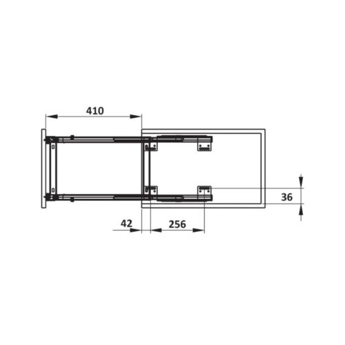 Bộ đựng dao thớt chai lọ Sonata 350mm Hafele 549.20.019 11 Bộ đựng dao thớt chai lọ Sonata 350mm Hafele 549.20.019