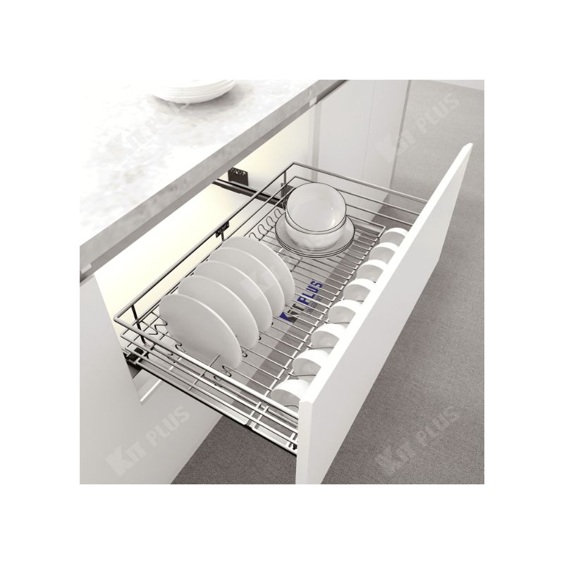 Giá xoong nồi, bát đĩa đa năng nan tròn Inox Kit Plus DM60S 4 Giá xoong nồi, bát đĩa đa năng nan tròn Inox Kit Plus DM60S