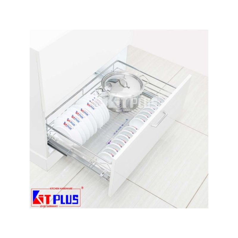 Giá xoong nồi, bát đĩa đa năng nan tròn Inox Kit Plus DM60S 3 Giá xoong nồi, bát đĩa đa năng nan tròn Inox Kit Plus DM60S