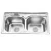 Chậu rửa bát inox 2 hố Gorlde GD-5812 2 Chậu rửa bát inox 2 hố Gorlde GD-5812
