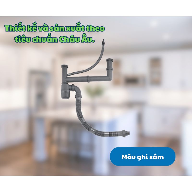 Siphon chậu rửa bát 1 hố Kluger KSP-302 4 Thiết kế Siphon chậu rửa bát 1 hố Kluger KSP-302