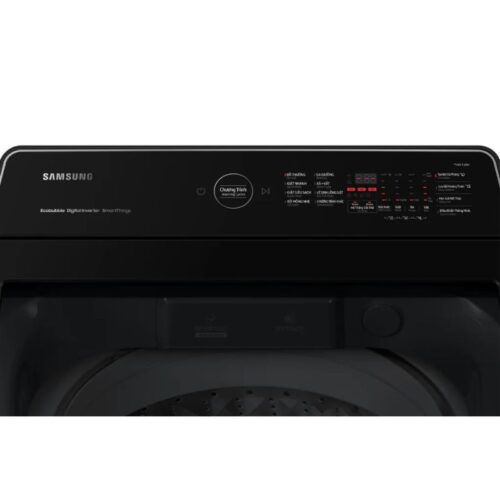 Bảng điều khiển máy Giặt Samsung Ecobubble Inverter 17 kg WA17CG6442BDSV cửa trên