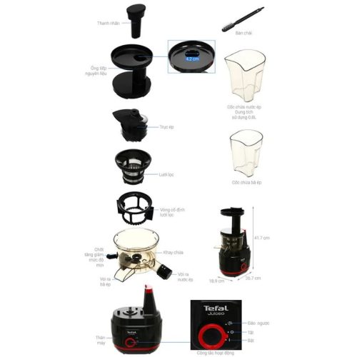 Chi tiết máy ép chậm Tefal ZC150838