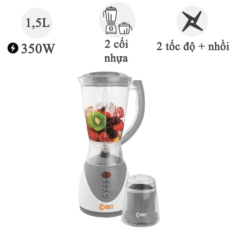 Máy xay sinh tố Comet CM9966 350W 2 Máy xay sinh tố Comet CM9966 350W