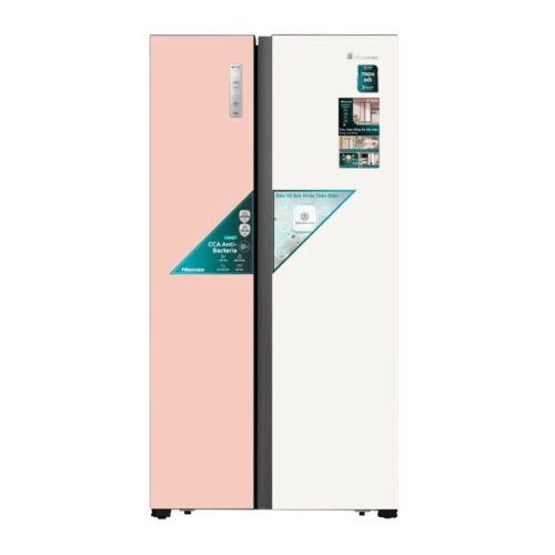 Tủ Lạnh 2 cánh side by side Inverter 519 Lít Hisense RS668N4EW-PU