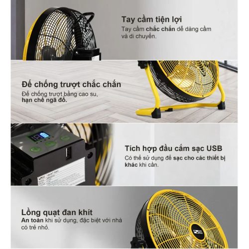 Hình ảnh quạt sạc 12W AC ARF01D123