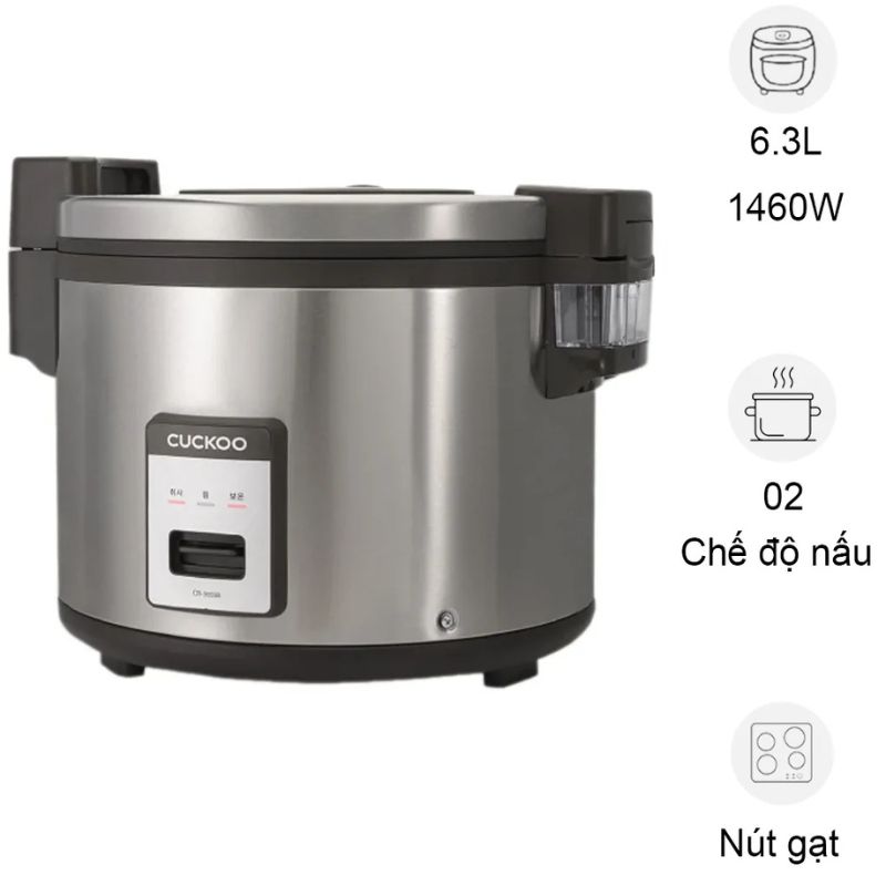Nồi cơm điện Cuckoo CR-3555 Màu Đen 6.3 Lít 3 Nồi cơm điện Cuckoo CR-3555 Màu Đen 6.3 Lít