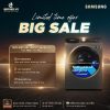 Big sale Máy Giặt Sấy Samsung Inverter AI Giặt 11 Kg - Sấy 7 Kg WD11T734DBX/SV