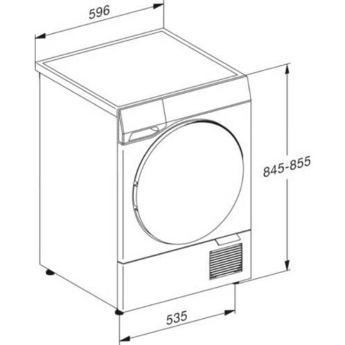 kich thuoc may say bom nhiet miele tq 1000 wp nova edition
