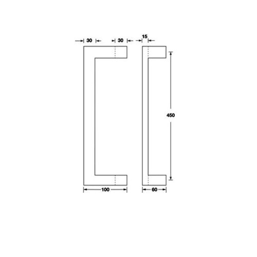 Tay nắm cửa Hafele 903.00.170 cho phòng kính 450mm 7 kich thuoc tay nam cua hafele 903 00 170