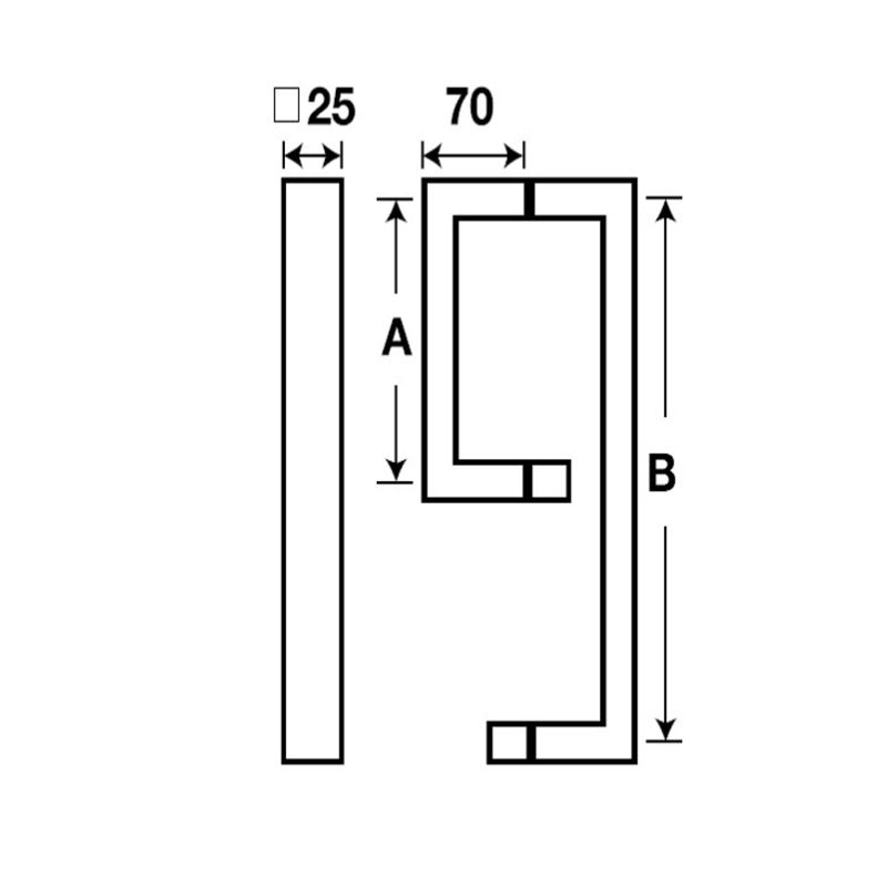 Tay nắm phòng tắm kính C/C450x550mm Hafele 903.02.252 4 Tay nắm phòng tắm kính C/C450x550mm Hafele 903.02.252 - Ảnh 2