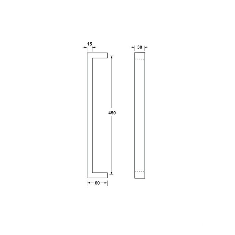 Tay nắm cửa Hafele 903.00.170 cho phòng kính 450mm 4 Tay nắm cửa Hafele 903.00.170 cho phòng kính 450mm - Ảnh 2